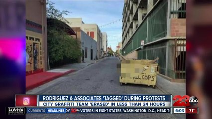 Local law firm responds to graffiti vandalism to their offices