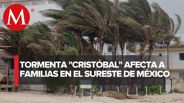 En Yucatán habilitan refugios por tormenta tropical Cristóbal