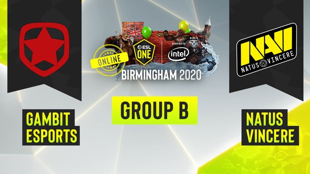 Dota2 - Natus Vincere vs. Gambit Esports - Game 3 - ESL One Birmingham 2020 - Group B - EUCIS