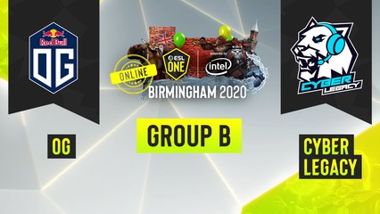 Dota2 - OG vs. Cyber Legacy - Game 1 - ESL One Birmingham 2020 - Group B - EUCIS