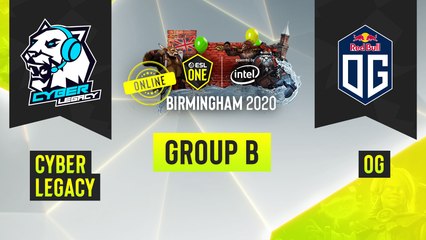 Dota2 - OG vs. Cyber Legacy - Game 2 - ESL One Birmingham 2020 - Group B - EUCIS