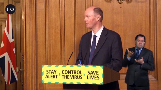 Professor Chris Whitty warns that 'we are going to have to live with' Covid-19 for some time