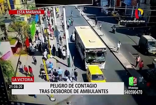 Coronavirus: Peligro de contagio ante posible desborde de ambulantes por crisis económica