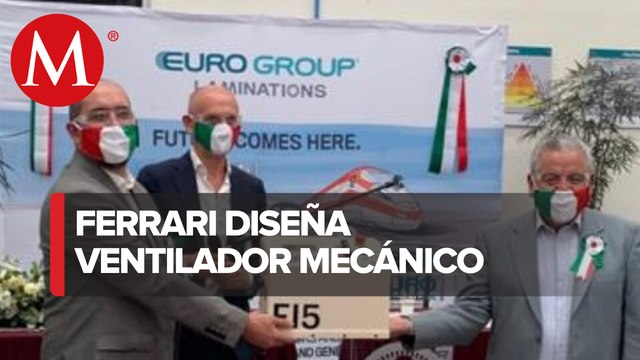 Ferrari entrega a México prototipo de ventilador para pacientes con coronavirus