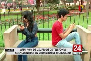 AFIN: 40% de usuarios de telefonía se encuentran en situación de morosidad