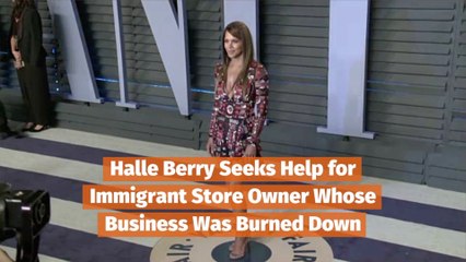 Halle Berry Helps Store Owner