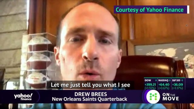 Drew Brees will 'never agree' with anthem protests