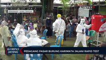 Pedagang Pasar Burung Karimata Semarang Jalani Rapid Test