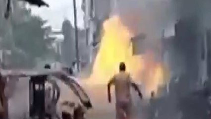 Caught on Cam: Gas cylinder blast in Prayagraj