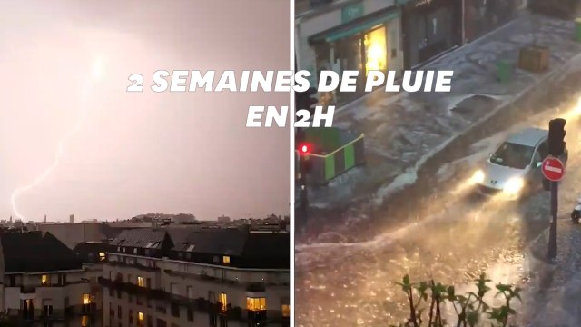 De violents orages en île-de-France ont surpris les habitants