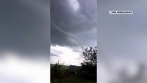 Un début de tornade aperçu à Étampes en Essonne