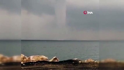 Çanakkale'de hortum paniği! O anlar kamerada