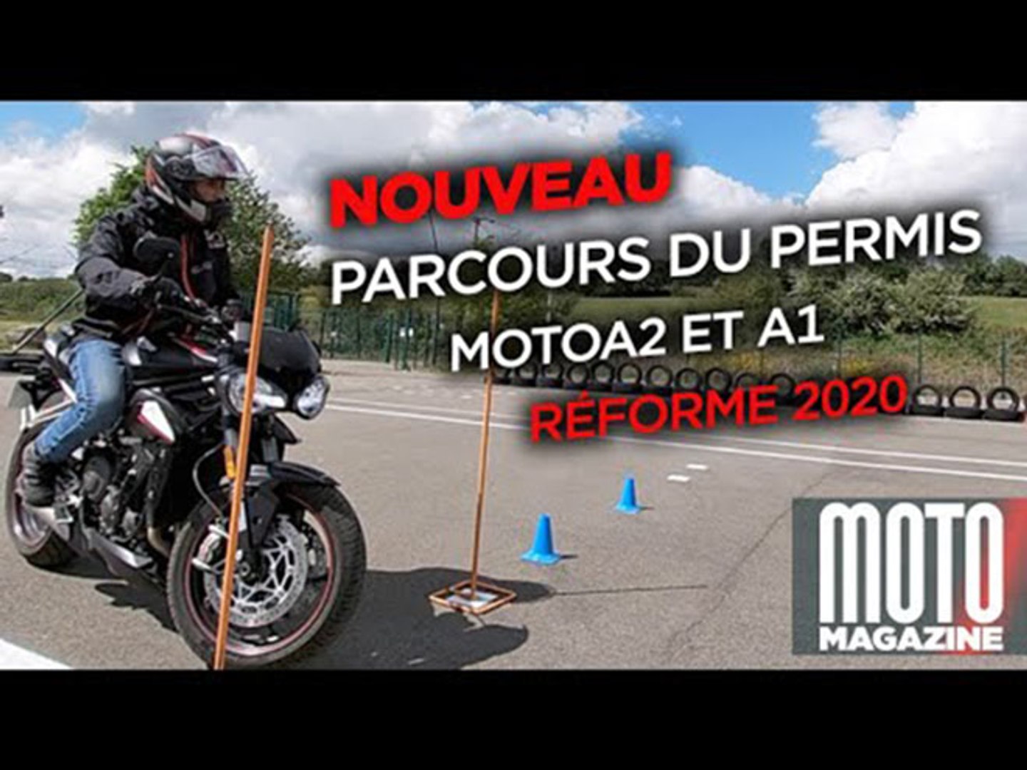NOUVEAU PERMIS MOTO A2 et A1 2020 - Le parcours d'examen plateau - Vidéo  Dailymotion