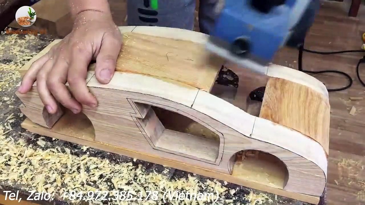 Best Wood Carving - Bugatti Chiron -  最佳木雕-布加迪·凯龙（Bugatti Chiron）  -  Django Fun