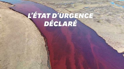 Cette rivière en Arctique est devenue rouge sang après une catastrophe environnementale