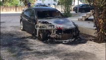 Report TV - Vlorë/ Digjet 'BMW'-ja gjatë orëve të natës, dyshohet zjarrvënie e qëllimshme