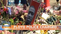 Charges filed against three officers who watched as George Floyd died