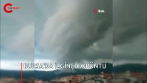 Bursa'da ilginç görüntü...Görenler hortum zannetti