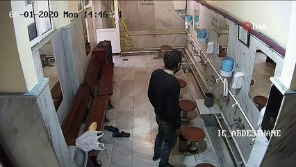 Beykoz'da pes dedirten hırsızlık: Caminin musluklarını saniyeler içinde çaldı