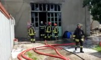 Trieste - Incendio nella zona industriale (04.06.20)