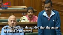 Delhi Violence - Delhi CM Arvind Kejriwal Address Delhi Assembly