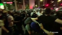 New York'ta polis ve göstericiler arasında arbede