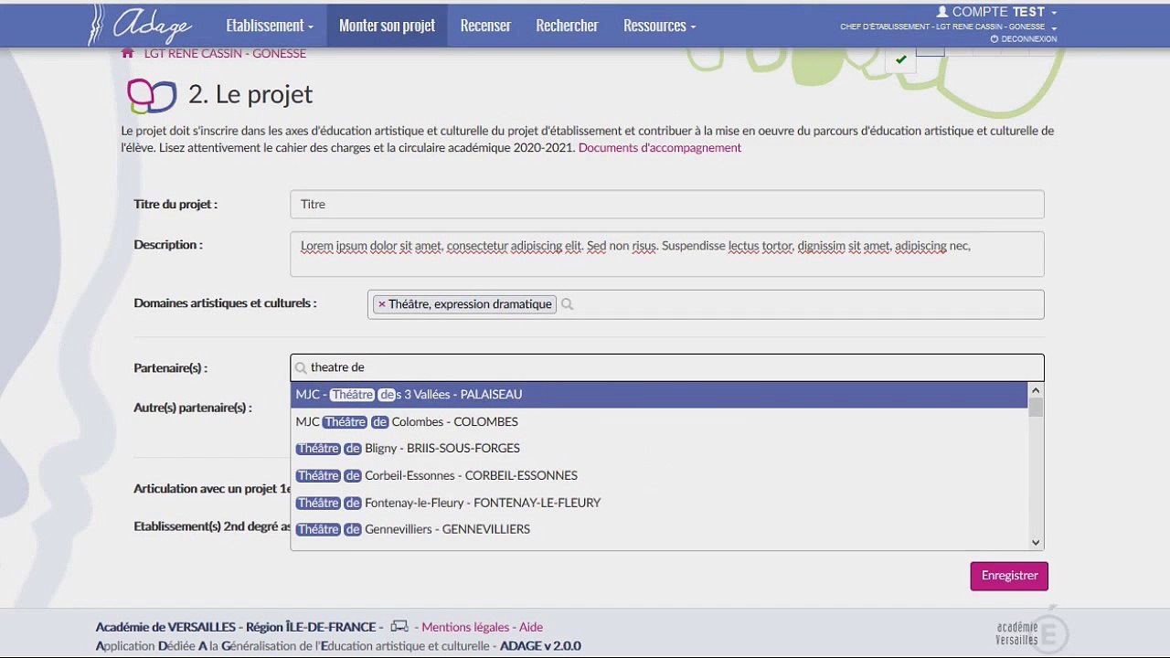 Monter son projet, second degré