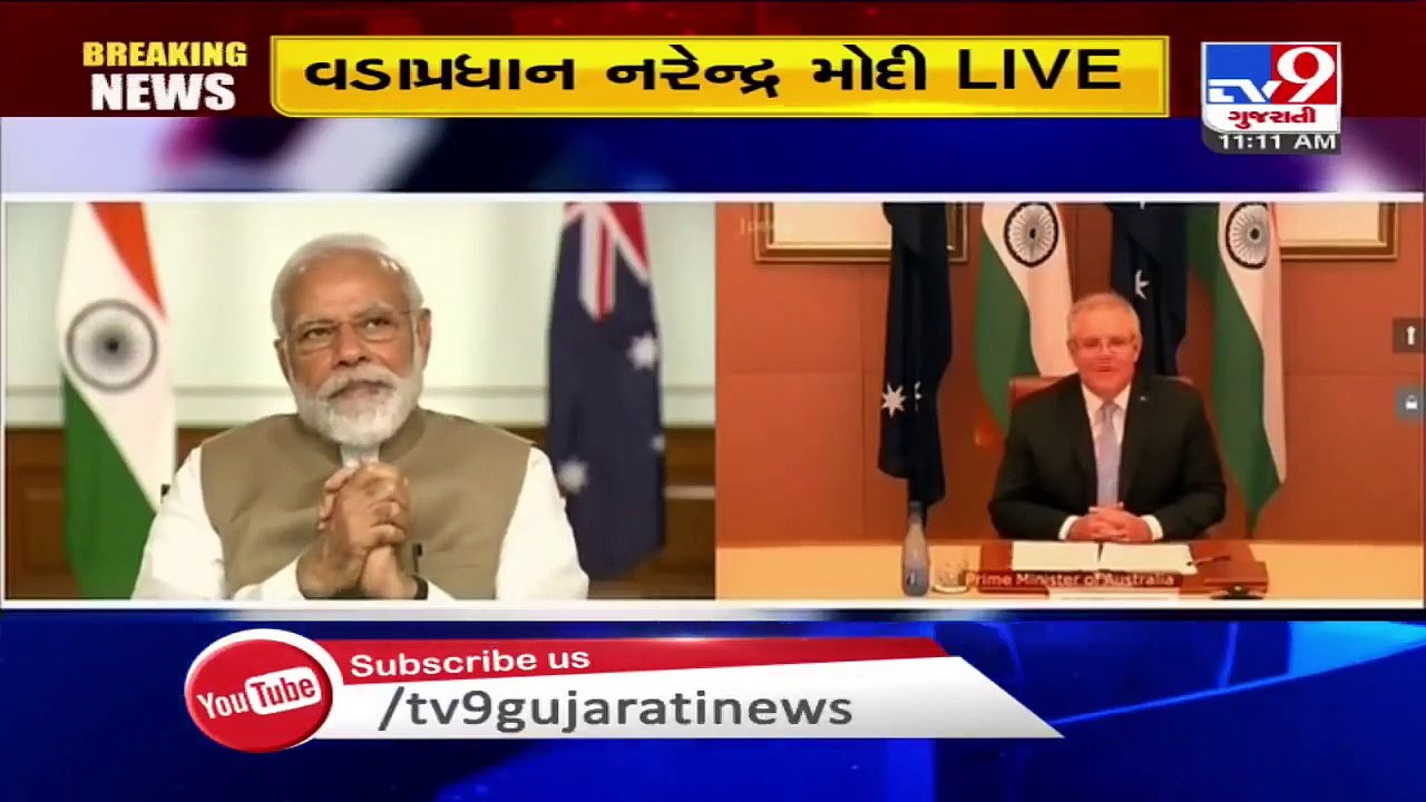 PM Narendra Modi & Australia PM Scott Morrison...