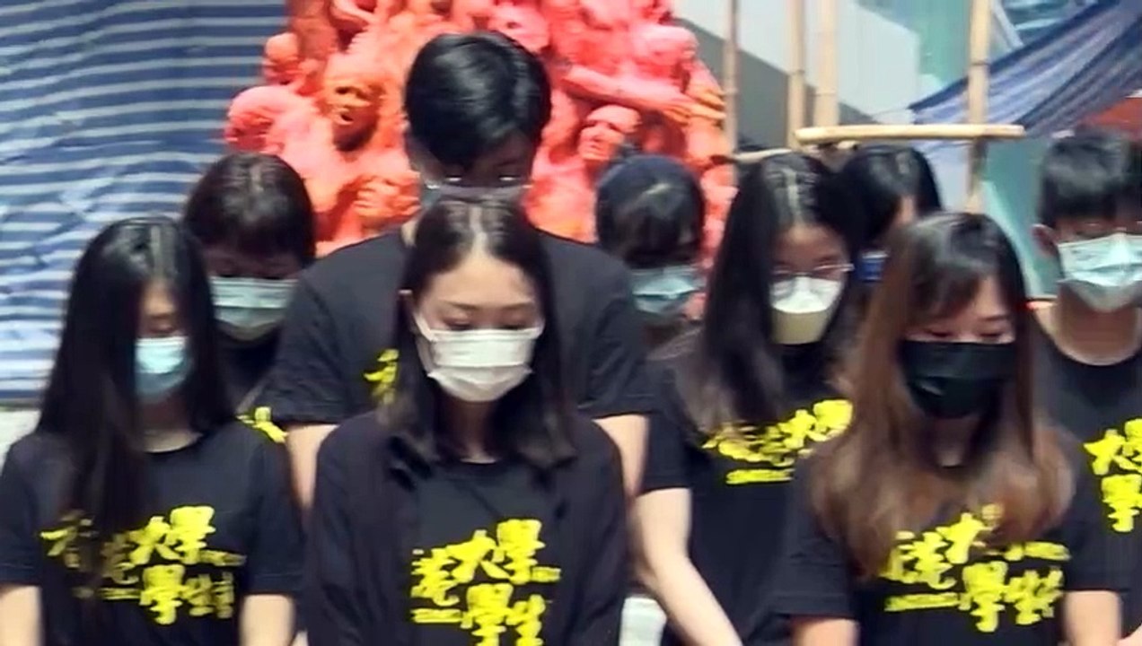 31 Jahre Tiananmen-Massaker: Studenten-Protest in Hongkong