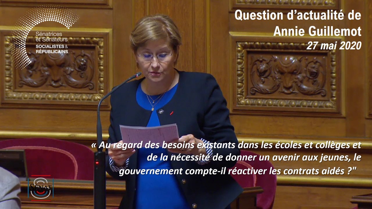 Annie Guillemot  : question d'actualité du 27 mai 2020