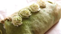 抹茶とレアチーズのミルクレープ｜抹茶のお菓子・ケーキ・スイーツ