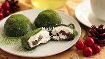 抹茶と小豆のクリーム大福 Matcha & Azuki Daifuku｜抹茶の和菓子・スイーツ