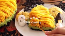 抹茶のレアチーズ かぼちゃのモンブランタルト｜かぼちゃのケーキ｜HidaMari Cooking