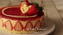 苺のショートケーキ フレジェ Strawberry Cake Fraisier｜HidaMari Cooking