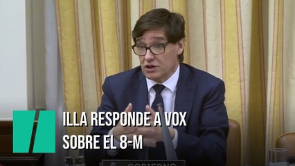Salvador Illa, a Vox: "Si me hubiera preguntado si podía celebrar un evento su partido, le habría dicho que sí"