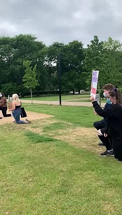 Black Lives Matter: A show of solidarity in Aylesbury's Vale Park