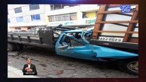Accidente de tránsito por aparente falla de frenos en cantón Salcedo