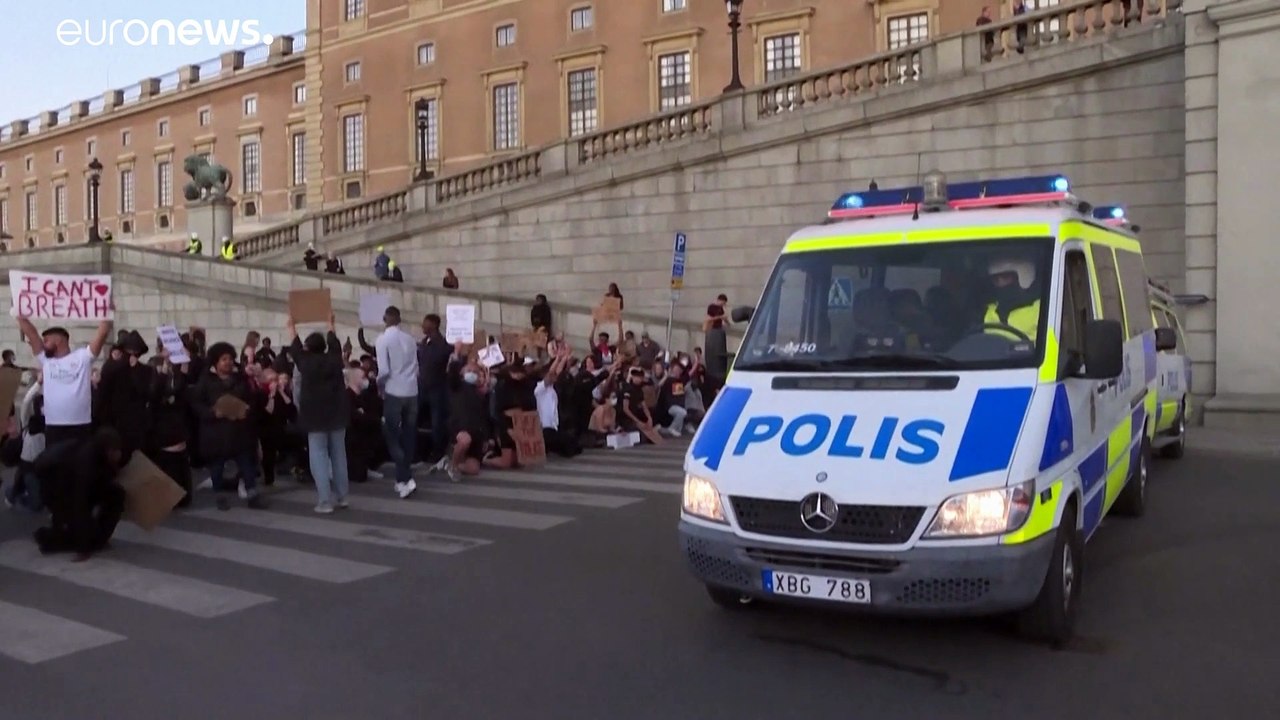Stockholm: Solidarität mit Floyd und Jagdszenen