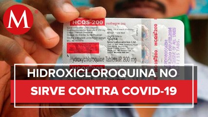 Hidroxicloroquina no protege contra covid-19, advierte estudio