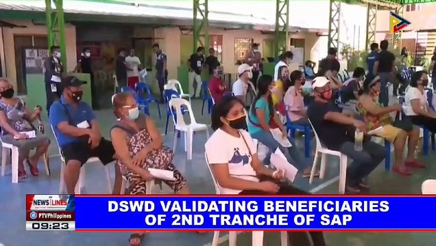 DSWD validating benficiaries of 2nd tranche of SAP; 807 LGUs submitted liquidation reports