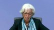 Christine Lagarde, presidenta del BCE, explica que la economía de la zona euro caerá un 8,7% en 2020.