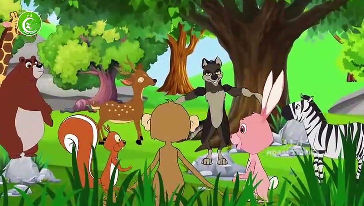 شیر اور خرگوش  - Animated Urdu Moral Stories for Kids - Kids Urdu fairy Tales