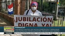 Paraguayos se movilizan en caravana contra gestión de Abdo Benítez