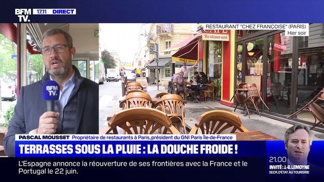 Story 1 : Douche froide pour les restaurateurs avec les terrasses sous la pluie - 04/06