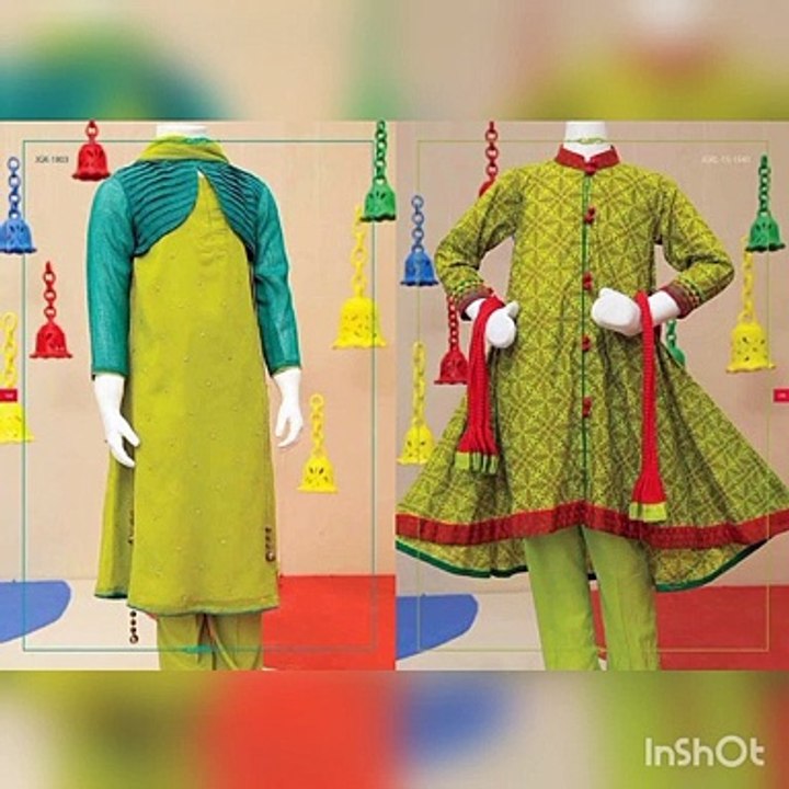 Latest Pakistani little girls designs, party wear, unique outfits, designer collection, beautiful color combination.
