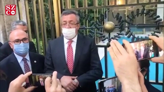 Vekillerden Meclis Başkanı Şentop'un makamı önünde protesto