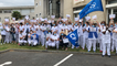 À la Clinique Saint-Yves, infirmiers et aides-soignants manifestent contre la perte de jours de récupération
