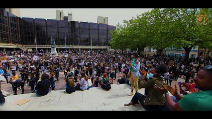 Black Lives Matter Protest at Portsmouth Guildhall - video by APC Visuals