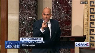 WATCH: Senator Cory Booker's emotional speech demanding Rand Paul remove objections to anti-lynching legislation