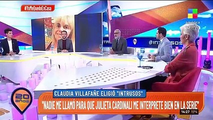 Claudia Villafañe: "Nunca nos juntamos con Julieta Cardinali para que me interprete en la serie"